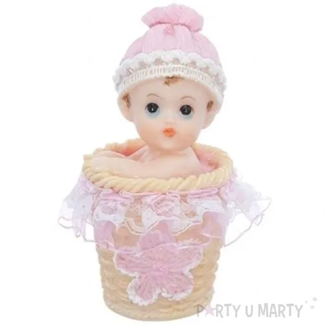 figurka dziewczynka w koszyczku 11cm 1szt