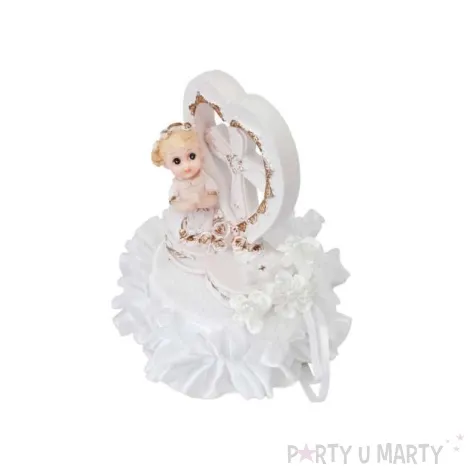 figurka komunijna na tort 12cm dziewczynka 1 szt