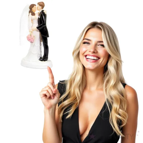 figurka na tort calujaca sie mloda para folat 14 cm