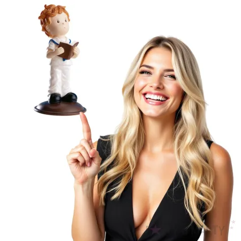 figurka na tort chlopiec z modlitewnikiem dekora 12 cm