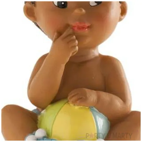 figurka na tort chlopiec z pilka dekora 10 cm