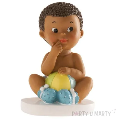 figurka na tort chlopiec z pilka dekora 10 cm