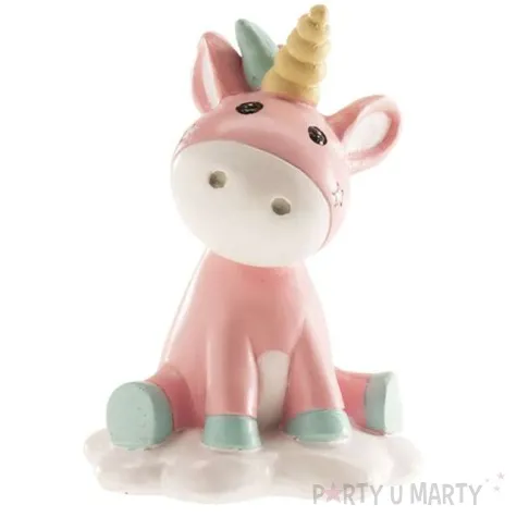 figurka na tort chrzest jednorozec dekora 10 cm