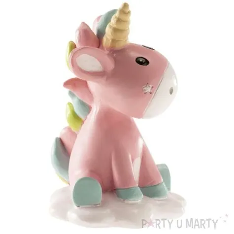 figurka na tort chrzest jednorozec dekora 10 cm