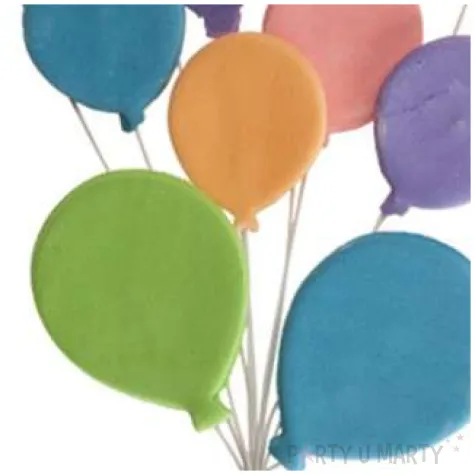 figurka na tort kolorowe balony dekora 26 cm