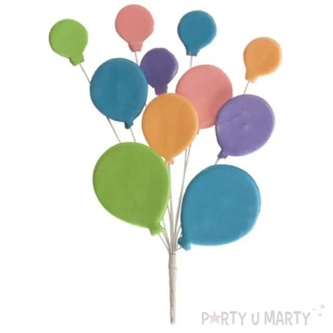 figurka na tort kolorowe balony dekora 26 cm