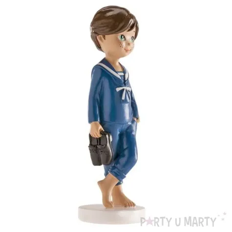 figurka na tort komunia chlopiec marynarz bosy dekora 13cm
