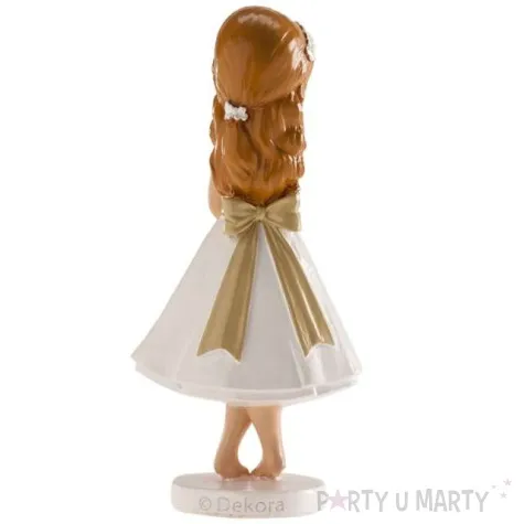 figurka na tort komunia dziewczynka bosa dekora 13 cm