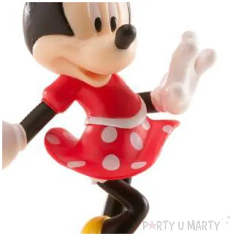 figurka na tort myszka minnie kolorowa dekora 9 cm