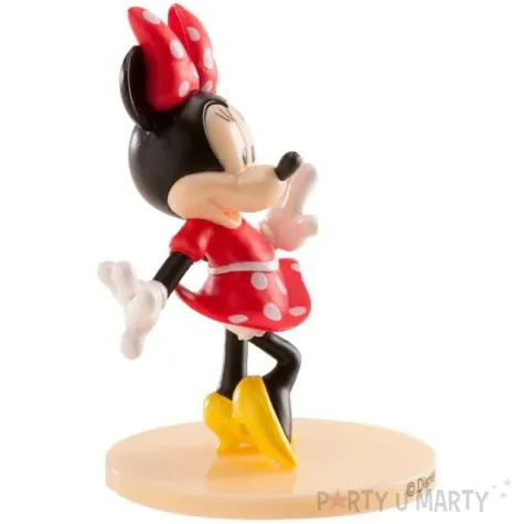 figurka na tort myszka minnie kolorowa dekora 9 cm