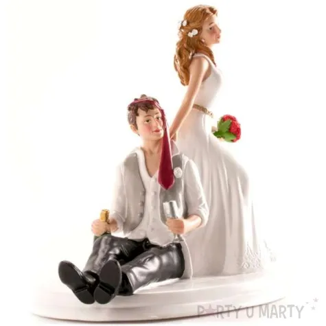 figurka na tort pan mlody po drinkach dekora 14 cm