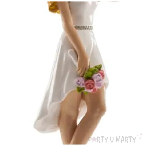 figurka na tort panna mloda w miniowce dekora 16 cm