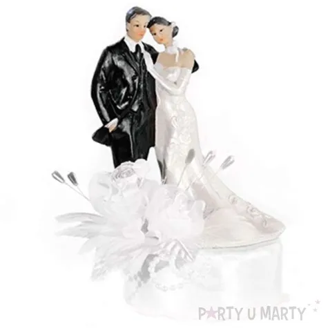 figurka na tort para mloda duzy kwiat 15 cm