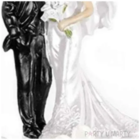 figurka na tort para mloda i kremowe serca 15 cm