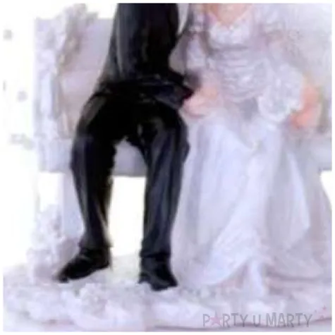 figurka na tort para mloda na lawce buziak 13 cm