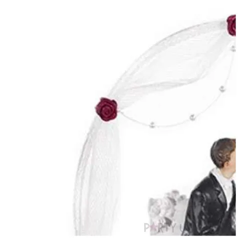 figurka na tort para mloda na lawce buziak 18 cm