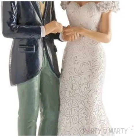 figurka na tort para mloda obraczki dekora 16 cm