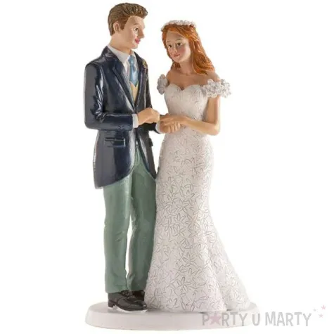 figurka na tort para mloda obraczki dekora 16 cm