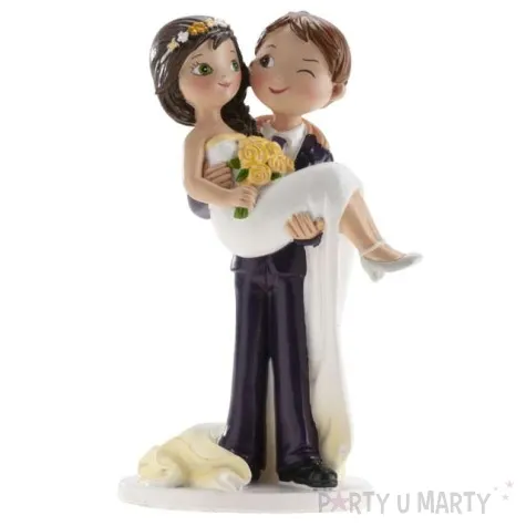 figurka na tort para mloda puszczajaca oczko dekora 16 cm