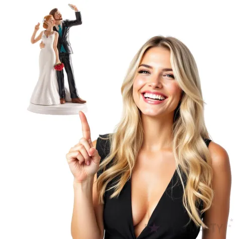 figurka na tort para mloda selfie dekora 20 cm