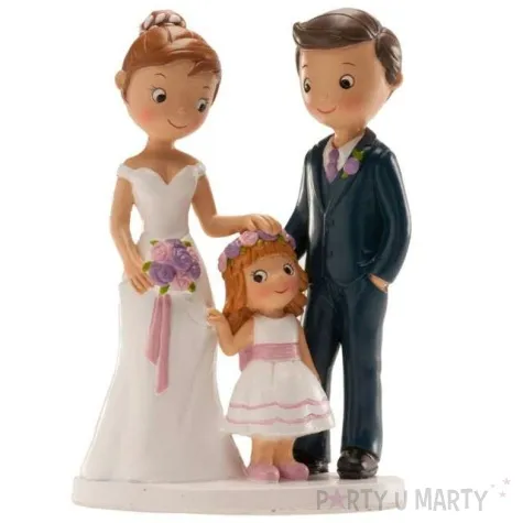 figurka na tort para mloda z corka dekora 16 cm