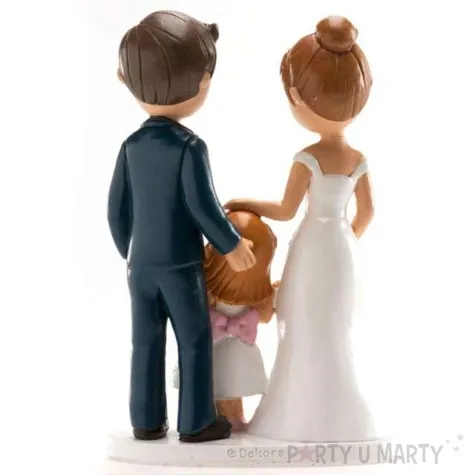 figurka na tort para mloda z corka dekora 16 cm