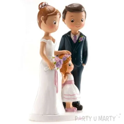 figurka na tort para mloda z corka dekora 16 cm