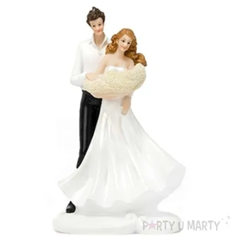 figurka na tort para mloda z dzieckiem 14 5cm