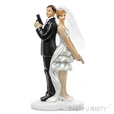 figurka na tort para tajni agenci partydeco 14 5 cm