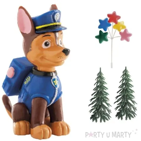 figurka na tort paw patrol zestaw chase dekora