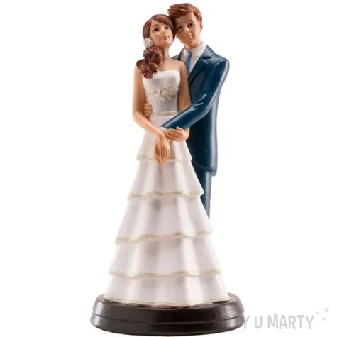 figurka na tort przytulona mloda para dekora 20 cm