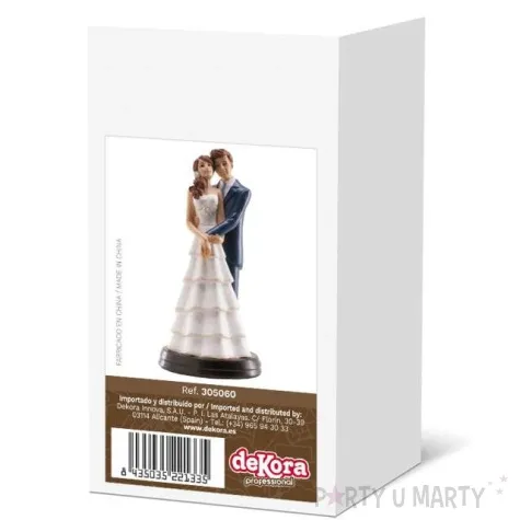 figurka na tort przytulona mloda para dekora 20 cm