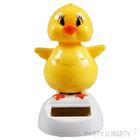 figurka solarna kurczaczek kiwaczek zolty arpex 11 x 7 x 5 cm