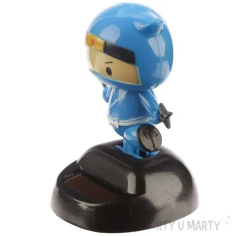 figurka solarna ninja samuraj puckator