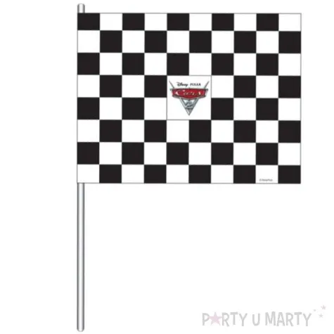 flaga na patyczku cars 2 amscan 4 szt