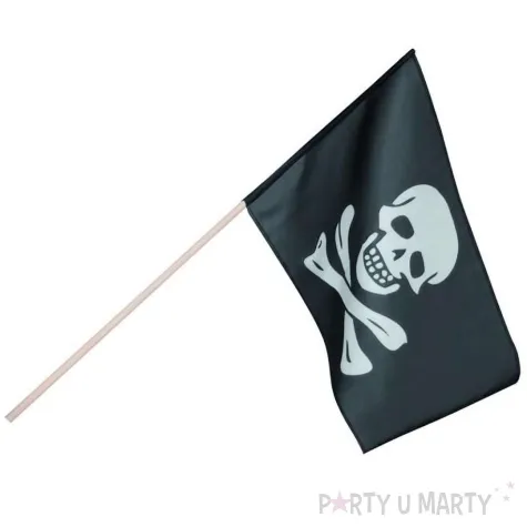 flaga piracka czaszka czarny bolarnd 45x30 cm