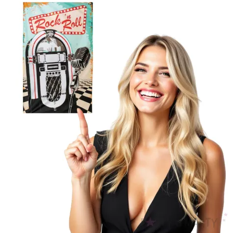 flaga rock n roll maszyna grajaca boland 150 x 90 cm