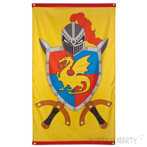 flaga rycerze i smoki fantasy boland 150 x 90 cm