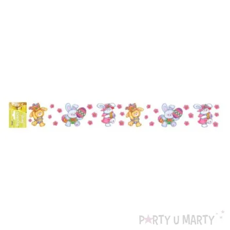 folia elektrostatyczna wielkanoc zajace i pisanki arpex 57 x 8 cm