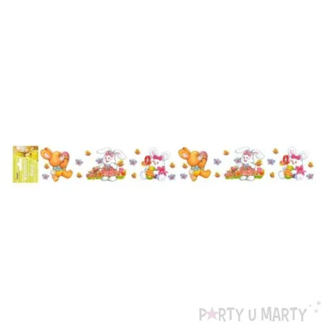 folia elektrostatyczna wielkanoc zajaczki i motylki arpex 57 x 8 cm