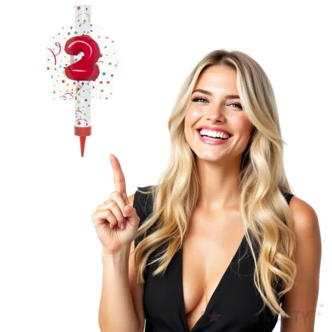 fontanna tortowa 2 urodziny kolorowe partypal 12 cm