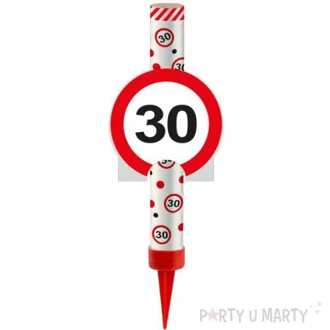 fontanna tortowa 30 urodziny znak folat 12 cm