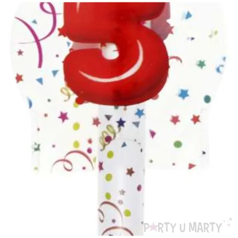 fontanna tortowa 5 urodziny kolorowe partypal 12 cm