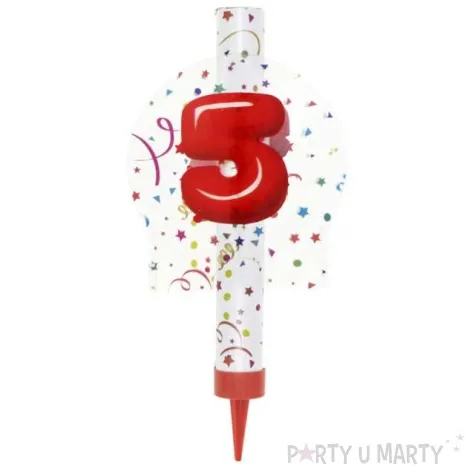 fontanna tortowa 5 urodziny kolorowe partypal 12 cm