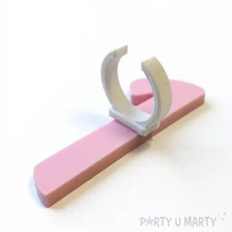 fontanna tortowa 6 urodziny cyfra rozowy jasny 22 cm