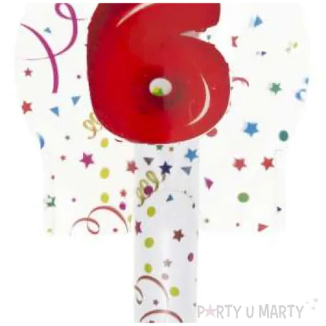 fontanna tortowa 6 urodziny kolorowe partypal 12 cm