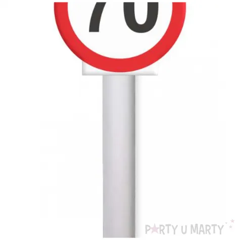 fontanna tortowa 70 urodziny traffic birthday 18 cm