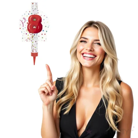 fontanna tortowa 8 urodziny kolorowe partypal 12 cm