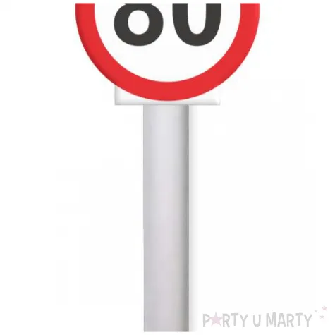 fontanna tortowa 80 urodziny traffic birthday 18 cm