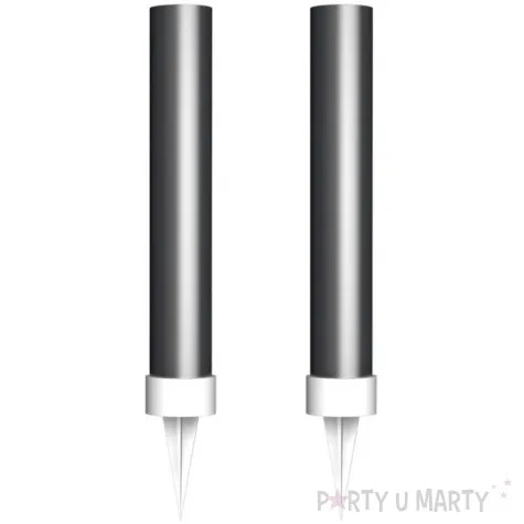 fontanna tortowa classic srebrny amscan 9 5 cm 2 szt